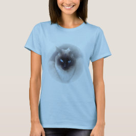 Blue eyes siamese cat t shirt