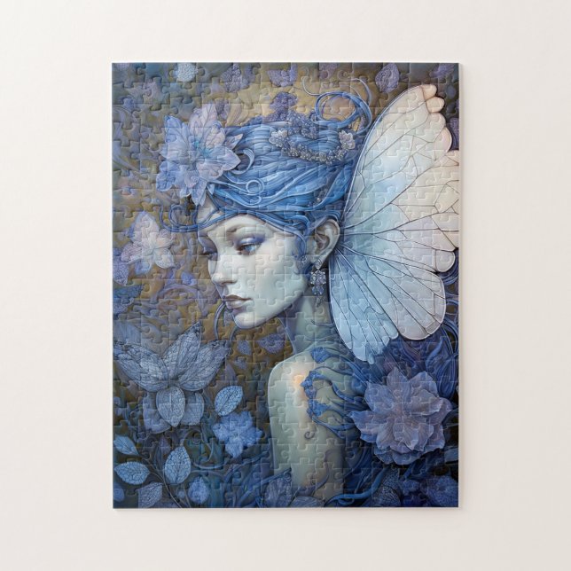 Blue Fairy Fantasy Art Pussel (Vertikal)