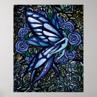 Blue Fairy Rosor Blue Ro Fae Poster