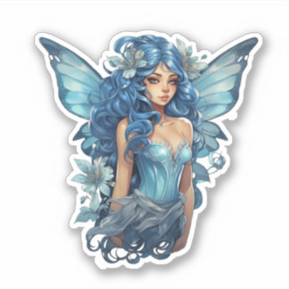 Blue Fairy Sticker Klistermärken