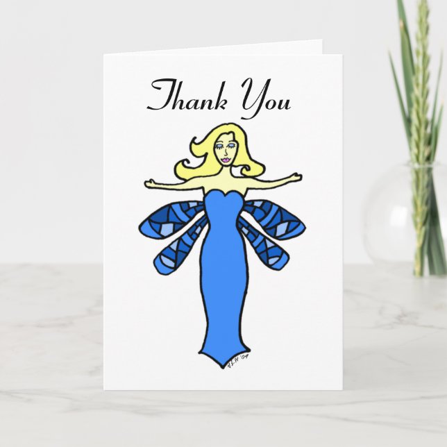 Blue Fairy Tack Kort (Framsida)