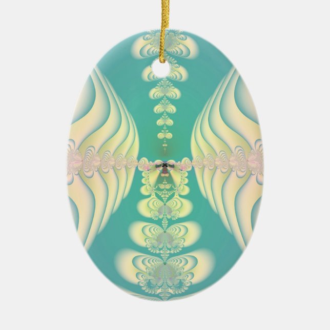 Blue Fairytale Julgransprydnad Keramik (Framsidan)