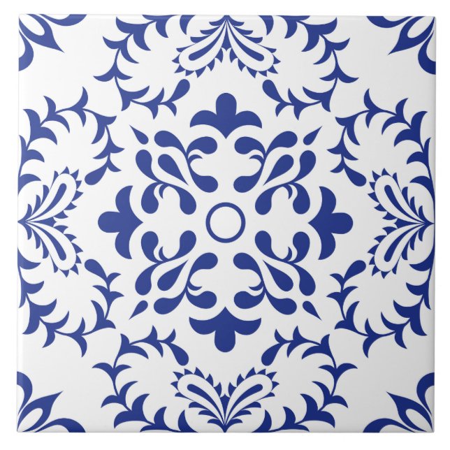 Blue Fanfare Kakelplatta (Framsidan)
