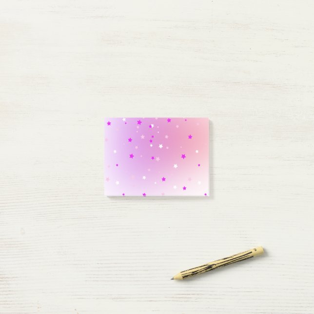 blue fantasy butterfly post-it block (On Desk)