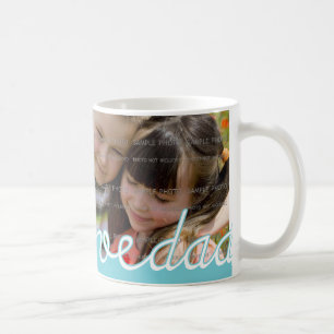 Blue Fars dag Personlig mugg med Photo