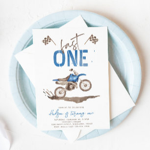 Blue Fast One Dirt Bike-inbjudan Inbjudningar
