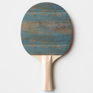 Blue Faux Beach Wood Struktur Pingisracket