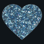 BLUE (faux) GLITTER HEART STICKERS Hjärtformat Klistermärke<br><div class="desc">BLUE (faux) GLITTER HEART STICKER - för HELGDAGAR eller vilken dag som helst! Anpassa som du vill! LÄGSTA PRISER PÅ ZAZZLE! Frågor? Regella@Rocketmail.com</div>