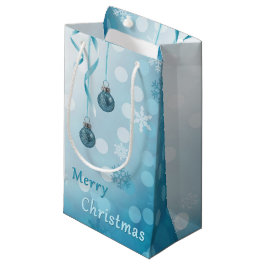 Blue Faux Glitter julprydnad
