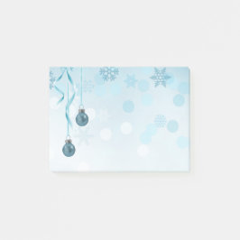 Blue Faux Glitter julprydnad Post-it Block