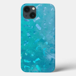 Blue Faux Glitter Struktur