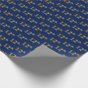 Blue, Faux Guld 12:e (tolfte), händelse Presentpapper