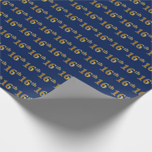 Blue, Faux Guld 16:e (sextonde) händelsen Presentpapper