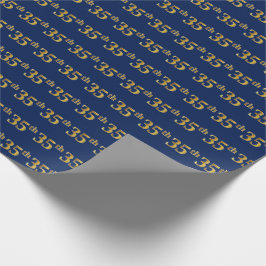 Blue, Faux Guld 35e (trettiofem), händelse Presentpapper