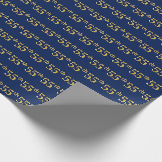 Blue, Faux Guld 55:e (femtiofemte) händelsen Presentpapper (Hörn)