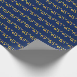 Blue, Faux Guld 65e (sextiofemte händelsen) Presentpapper