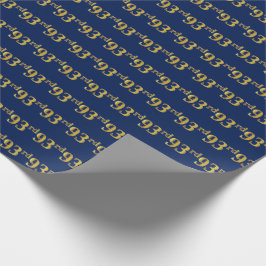 Blue, Faux Guld 93rd (nittiotredje) event Presentpapper