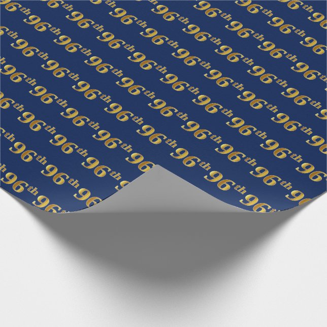 Blue, Faux Guld 96:e (96:e) händelsen Presentpapper (Hörn)