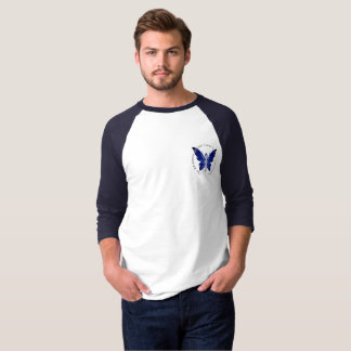 Blue Fe manar basic 3/4-sleeve raglan t-shirt