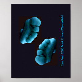 Blue Feet Art Affisch