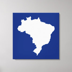 Blue Festive Brazat i Emporiomoffa Canvastryck