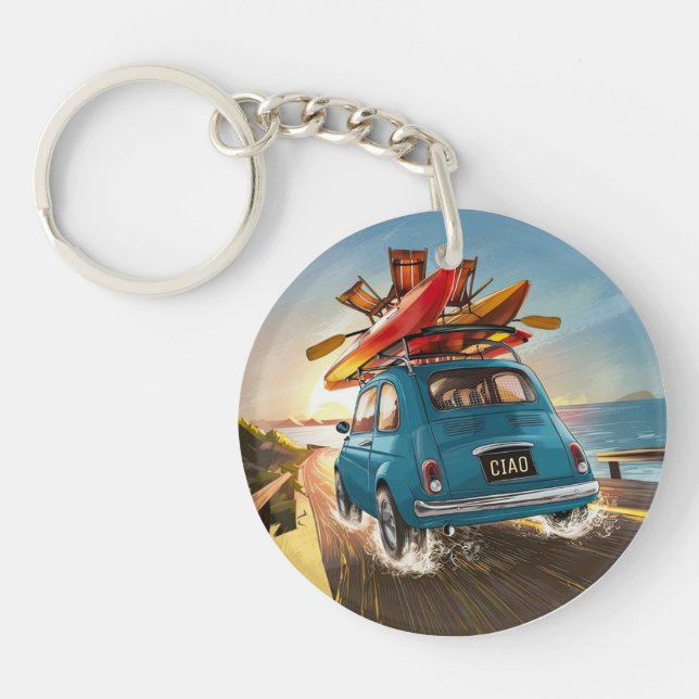 Blue Fiat Car (Framsidan)