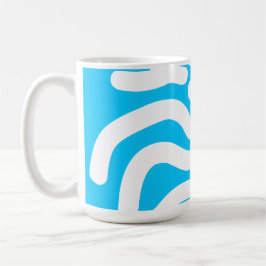 Blue Fingerprint Biometric Security Kaffemugg