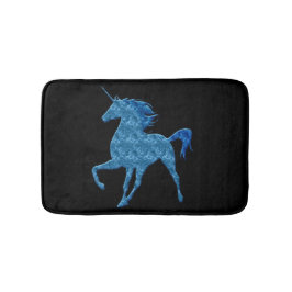 Blue Fire Unicorn Bath Mat Badrumsmatta