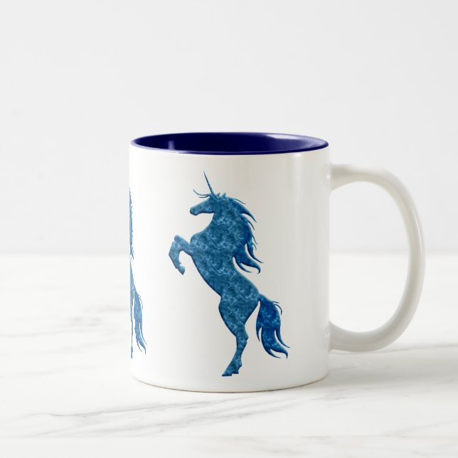 Blue Fire Unicorn Mugg (Höger)