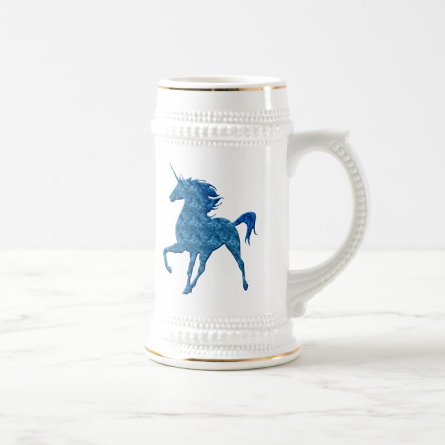 Blue Fire Unicorn Stein Sejdel (Höger)