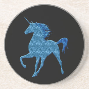 Blue Fire Unicorn Underlägg Sandsten