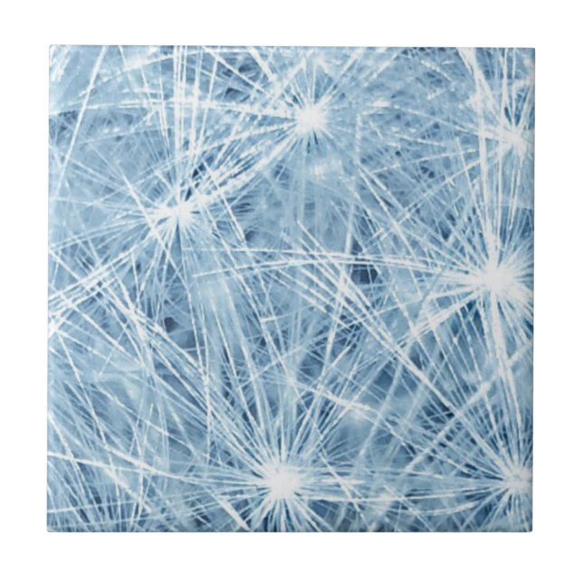Blue Fireworks Daisy! Kakelplatta (Framsidan)