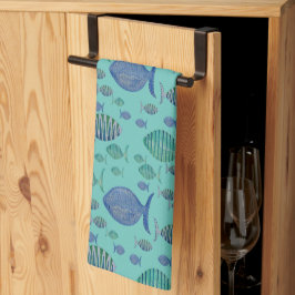 Blue Fish Kitchen Towel Kökshandduk