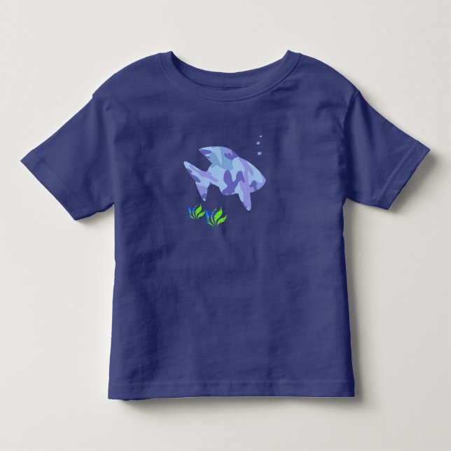 Blue Fish Småbarn Shirt Tee Shirt (Framsida)