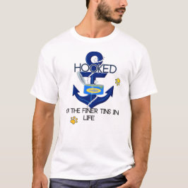 Blue Fisherman Aesthetic Humor för Djurälskare T Shirt