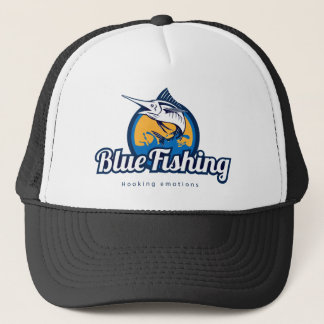 Blue Fishing Truckerkeps