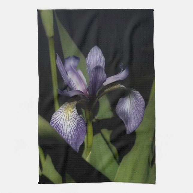 Blue Flagga Iris Flower Kökshandduk (Vertikal)