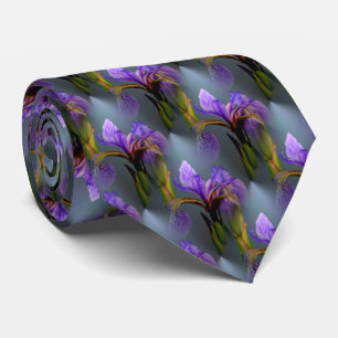Blue Flagga Iris Flower Nature Mönster Slips