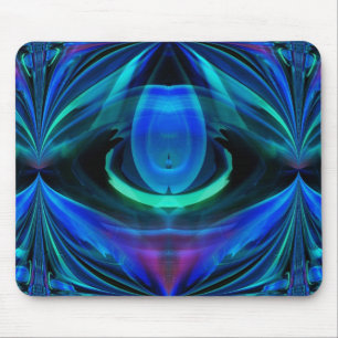 Blue Flame Abstrakt Mousepad Musmatta