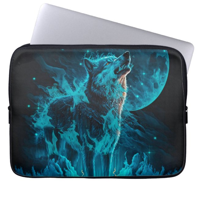 Blue Flame Varg Laptop Fodral (Framsidan)