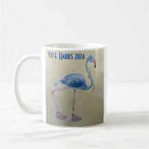 Blue Flamingo med Pearls mugg