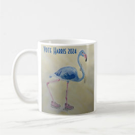 Blue Flamingo med Pearls mugg