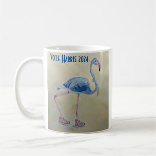 Blue Flamingo med Pearls mugg