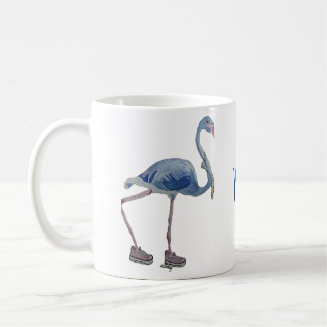 Blue FLAmingo mugg Vote Harris 2024 (Vänster)