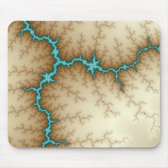 Blue Flash - Fractal Mousepad Musmatta (Framsidan)