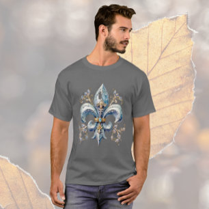 Blue Fleur de Lis T Shirt