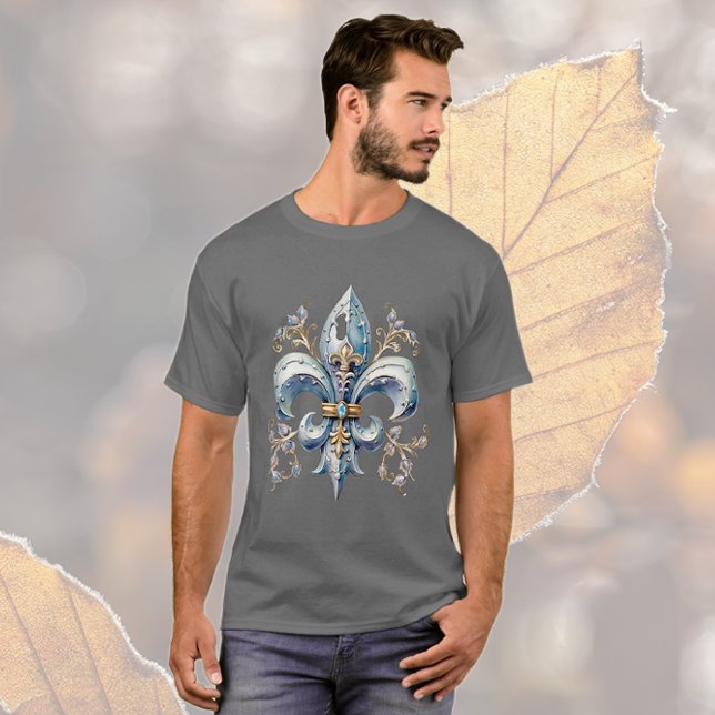 Blue Fleur de Lis T Shirt (Skapare uppladdad)