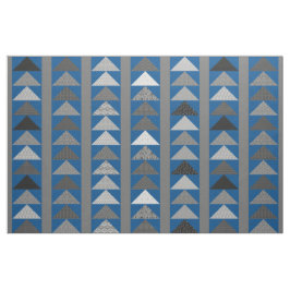 Blue "Flies Geese" Patchwork-look Tyg