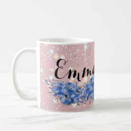 Blue Floral bouquet in the blooming garden Kaffemugg