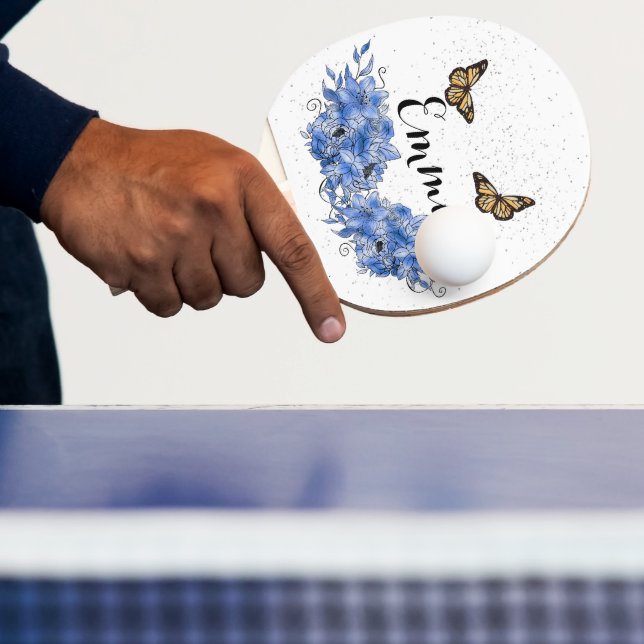 Blue Floral bouquet in the blooming garden Pingisracket (Insitu)